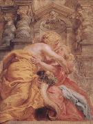 Peter Paul Rubens Peace and Plenty Embracing (mk01) oil